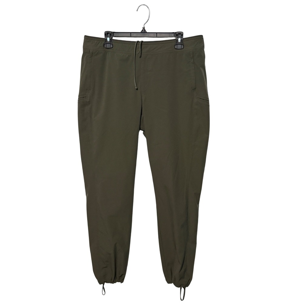KUHL Freeflex Dash Pants Womens XL Green Tech Hiking Tapered Lightweight Cinch